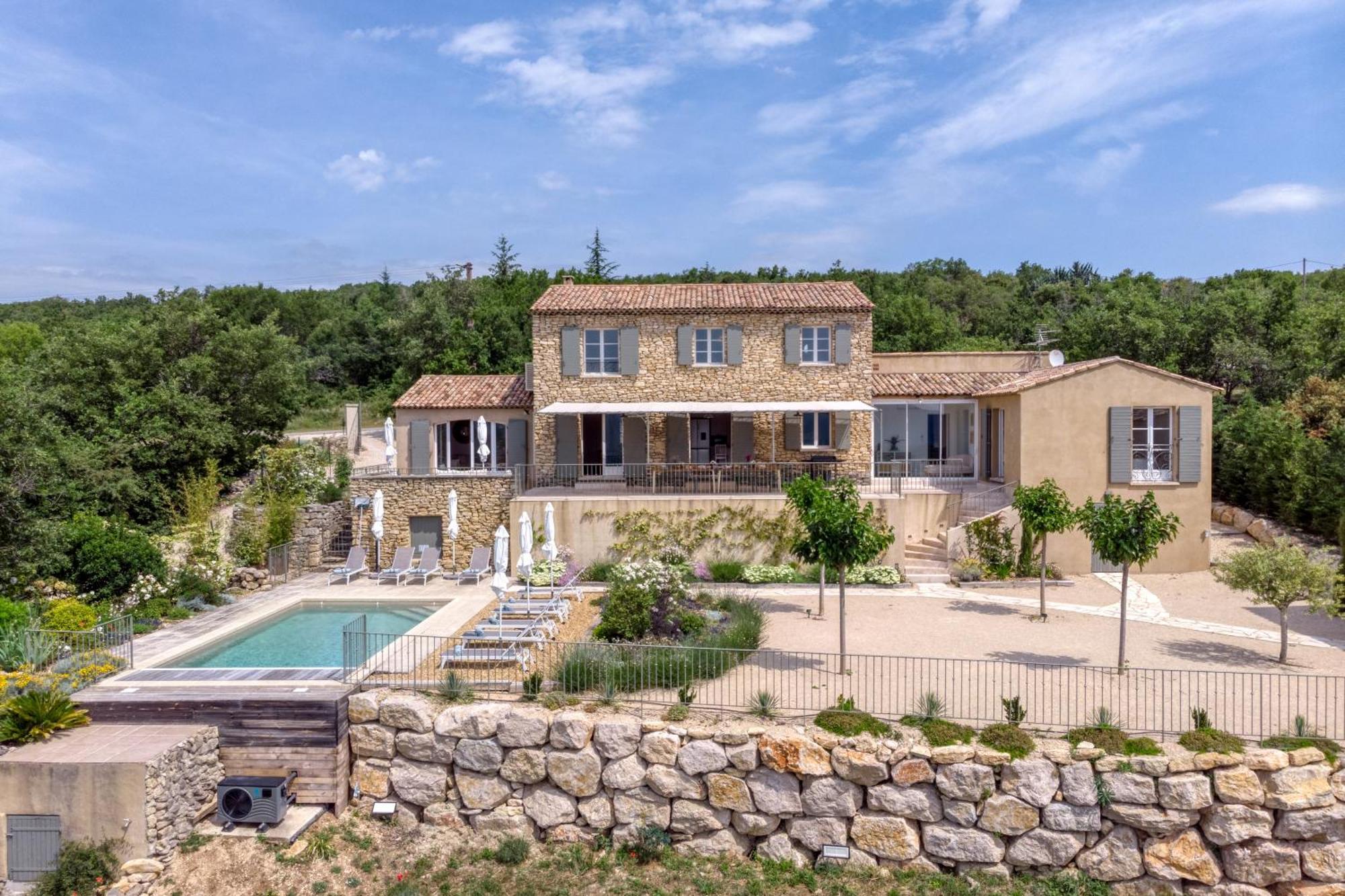 Vila Bastide De Viens - Vue Luberon, Piscine Chauffee, Boulodrome Exteriér fotografie