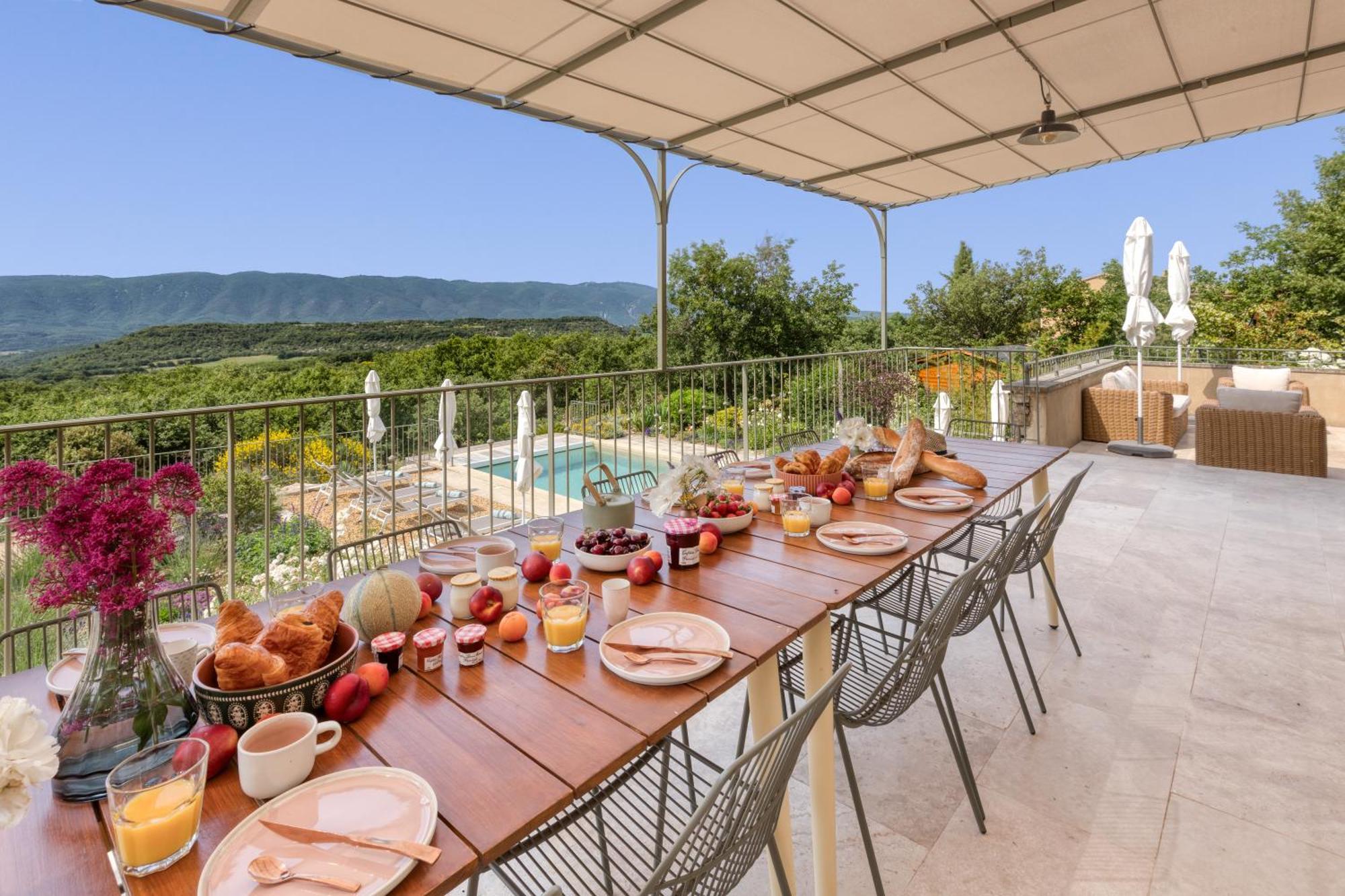 Vila Bastide De Viens - Vue Luberon, Piscine Chauffee, Boulodrome Exteriér fotografie