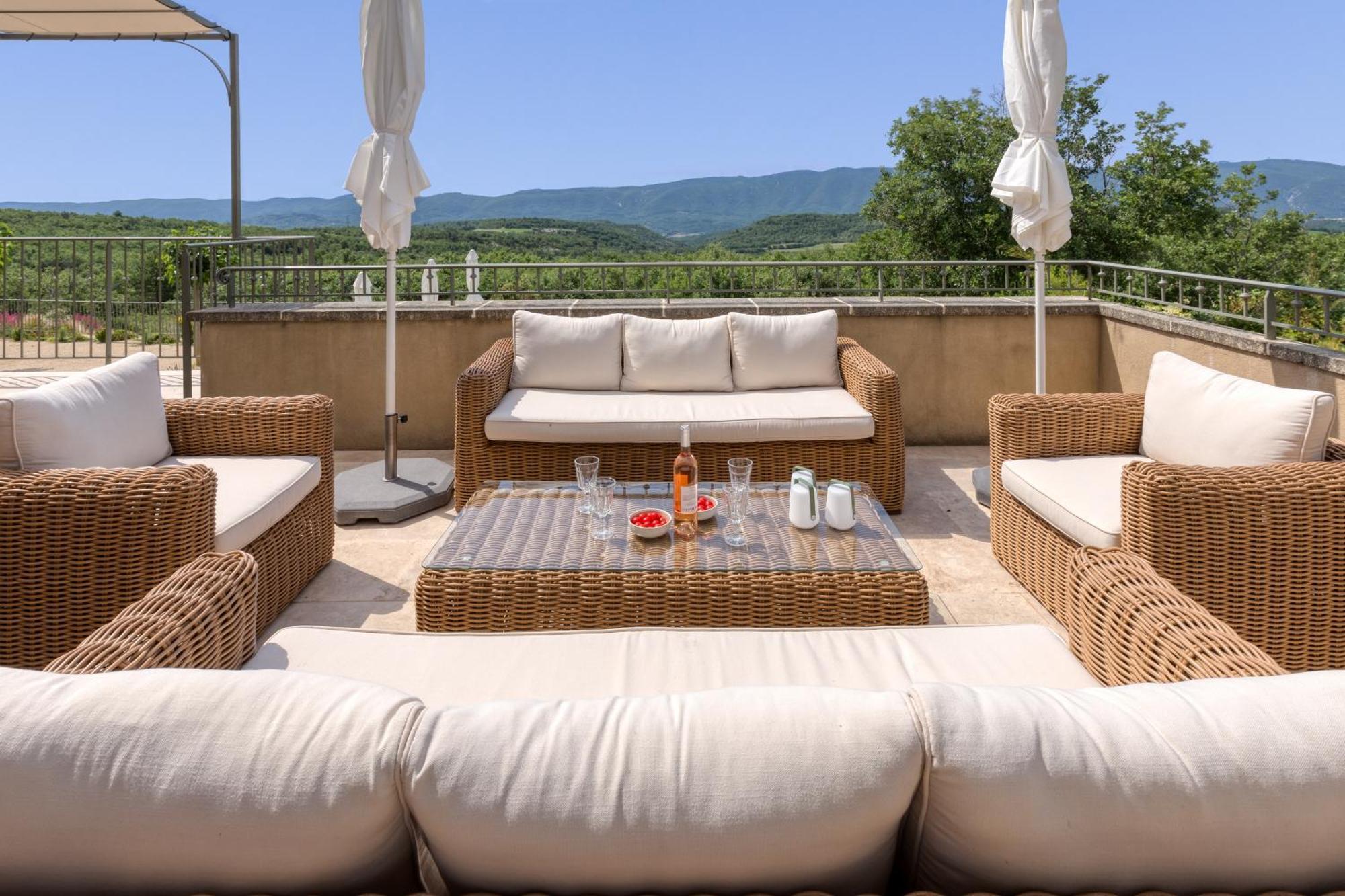 Vila Bastide De Viens - Vue Luberon, Piscine Chauffee, Boulodrome Exteriér fotografie