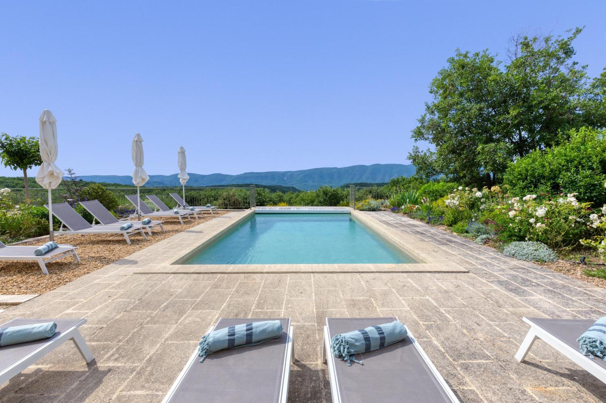 Vila Bastide De Viens - Vue Luberon, Piscine Chauffee, Boulodrome Exteriér fotografie